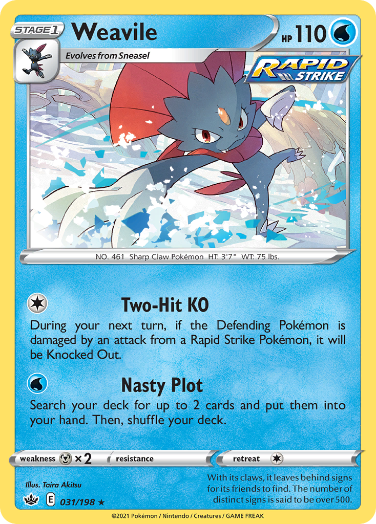 pokemon card weavile Cards & Artwork shuffle your deck Weavile Steam Siege | Pokmon
