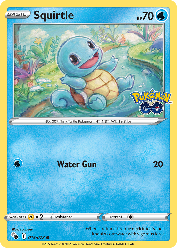 Squirtle 15/78 - Pokmon GO - Game Nerdz