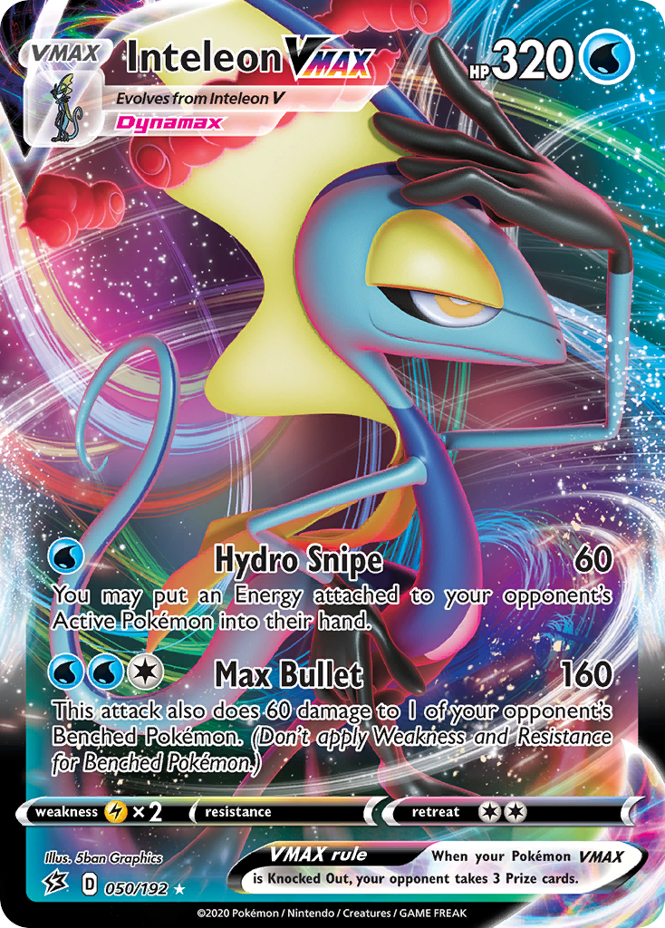 Inteleon VMAX (050/192) [Sword & Shield: Rebel Clash] Damaged Holofoil