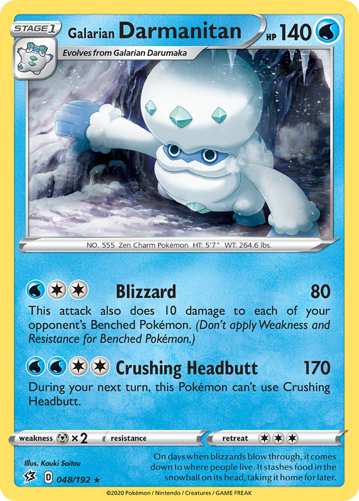 galarian darumaka pokemon card - Darmanitan SV024/SV122 - Shining Fates - Shiny Vault Evolves from null Type Galarian Darmanitan (FST) #072 |