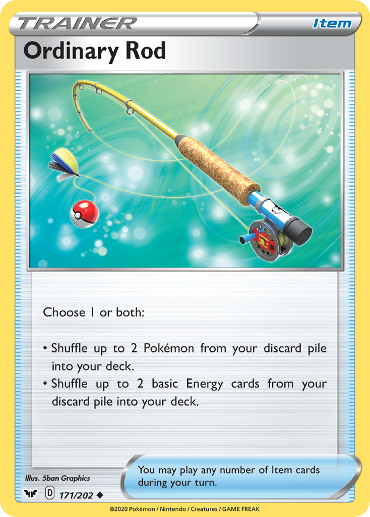 ordinary rod pokemon card value Ordinary Rod 171/202 - Sword Shield