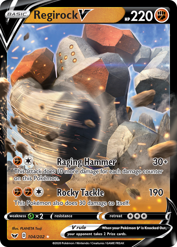 regirock pokemon card Regigigas & Legendary Giants - Regidrago - Regieleki - Regice - - Registeel shuffle your deck Regirock 82/159 - [SV09 Journey