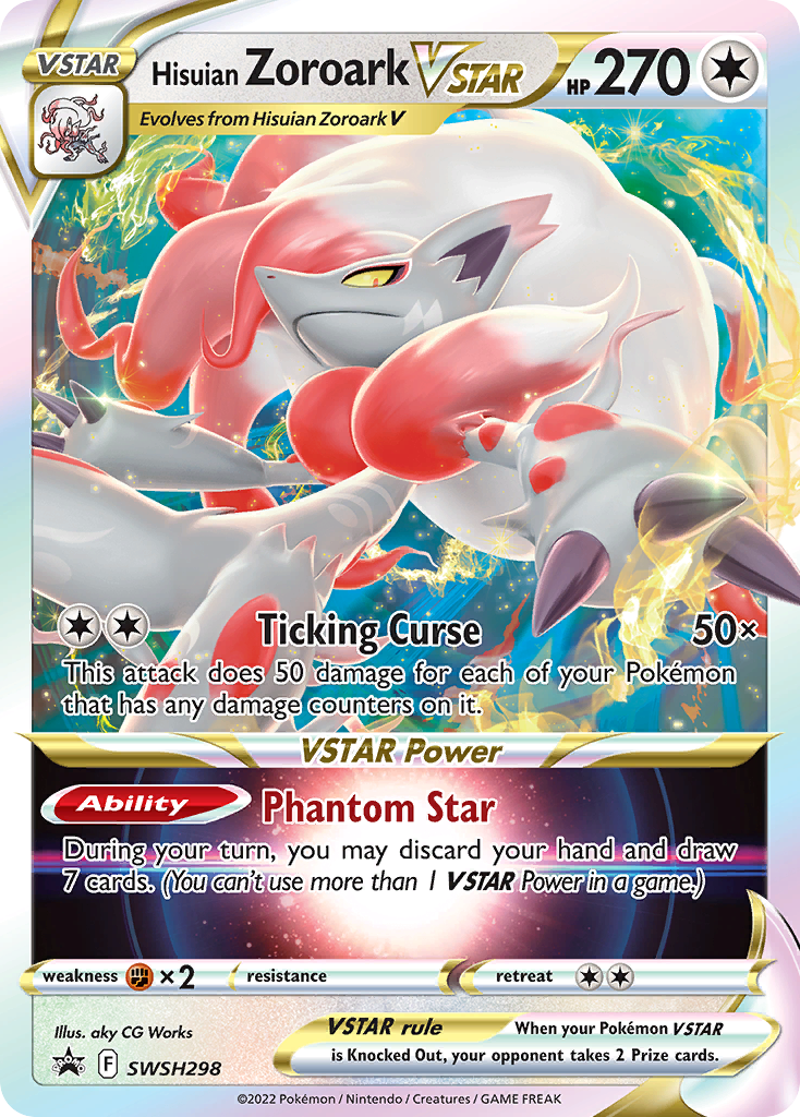 Hisuian Zoroark VSTAR SWSH298/298 - SWSH Black Star Promos
