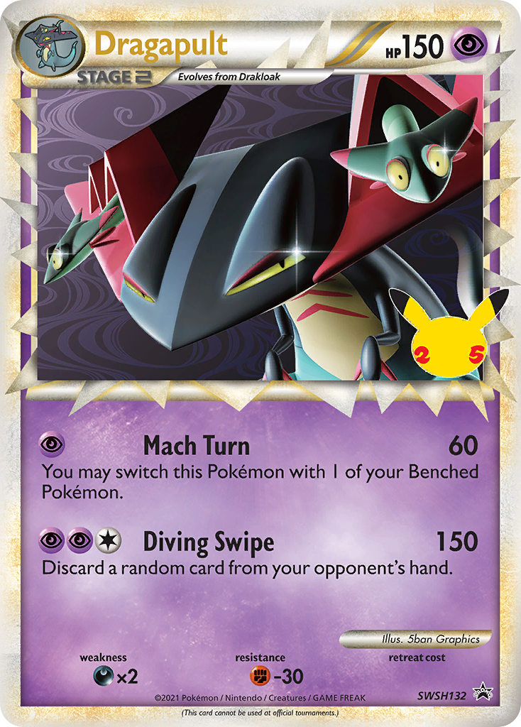 pokemon dragapult card - V - SWSH096 - Shining Fates SWSH096 / Promo Card Type / HP / Stage Pokémon TCG: Celebrations Collection (Dragapult
