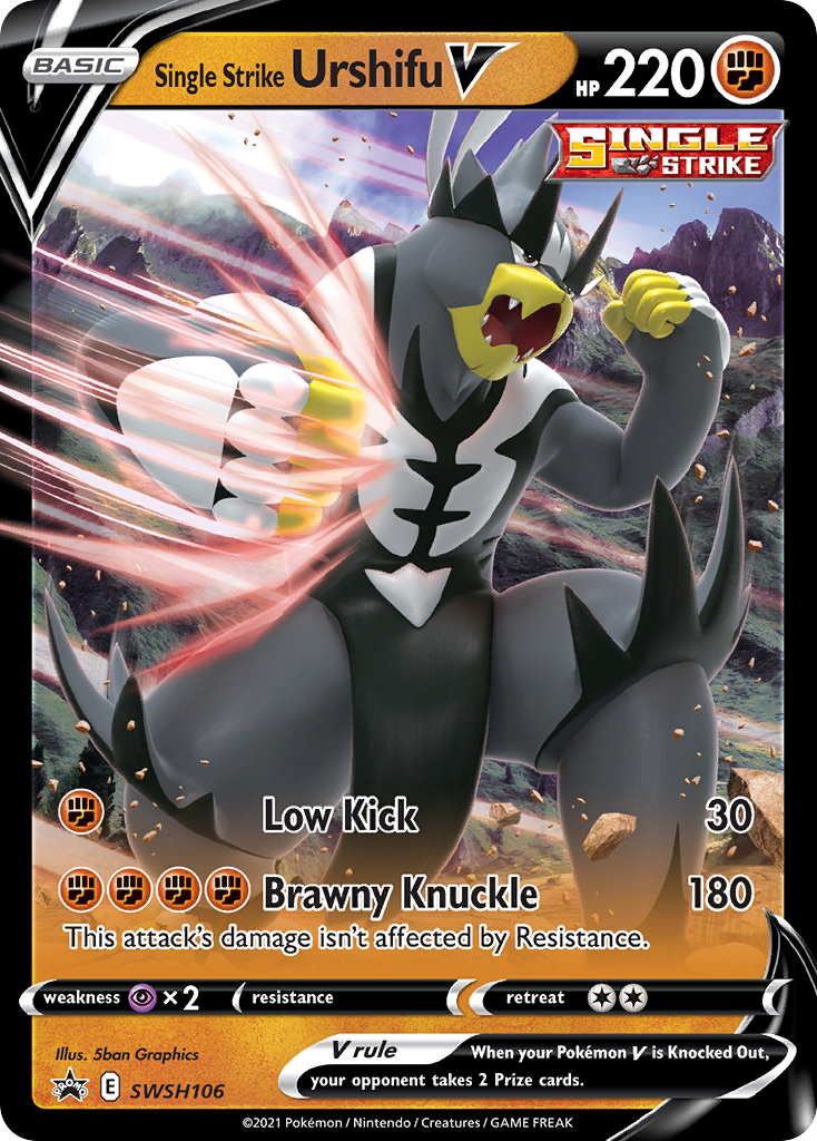 single strike urshifu pokemon card value Single Strike Urshifu V 2021 Sword & Shield: Battle Styles #150/163 Holo (Full Art) Price Guide