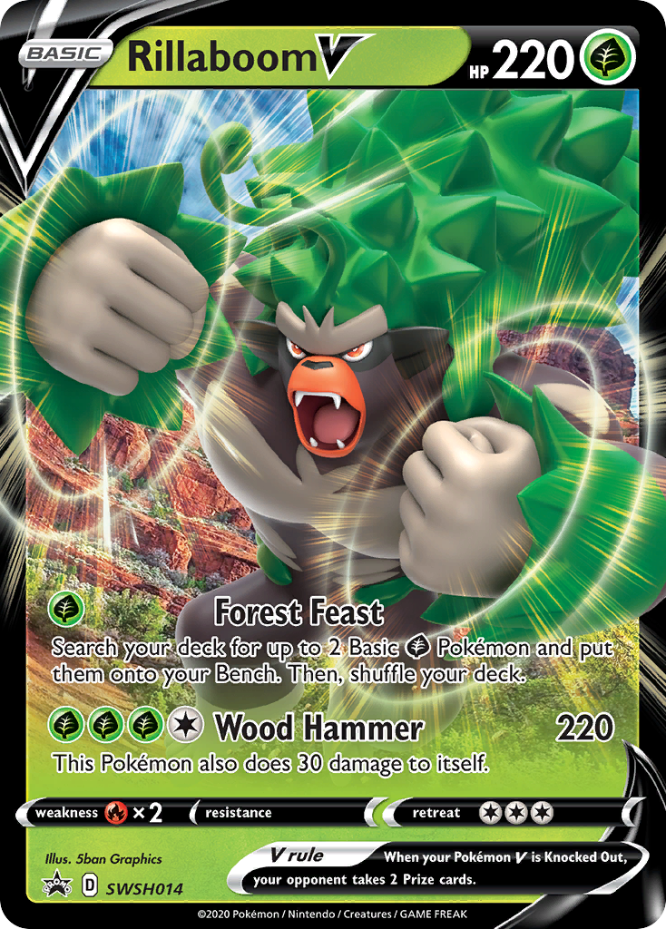rillaboom pokemon card value Most Expensive Pokmon Cards you may search your deck for up to 2 Grass Energy cards and attach them to 1 of your Pokmon Rillaboom VMAX (Secret) - SWSH02: