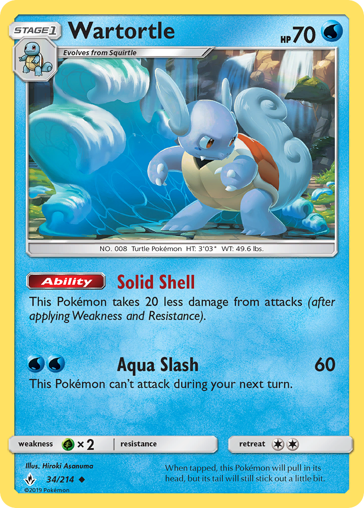 Wartortle 34/214 - Unbroken Bonds - Game Nerdz