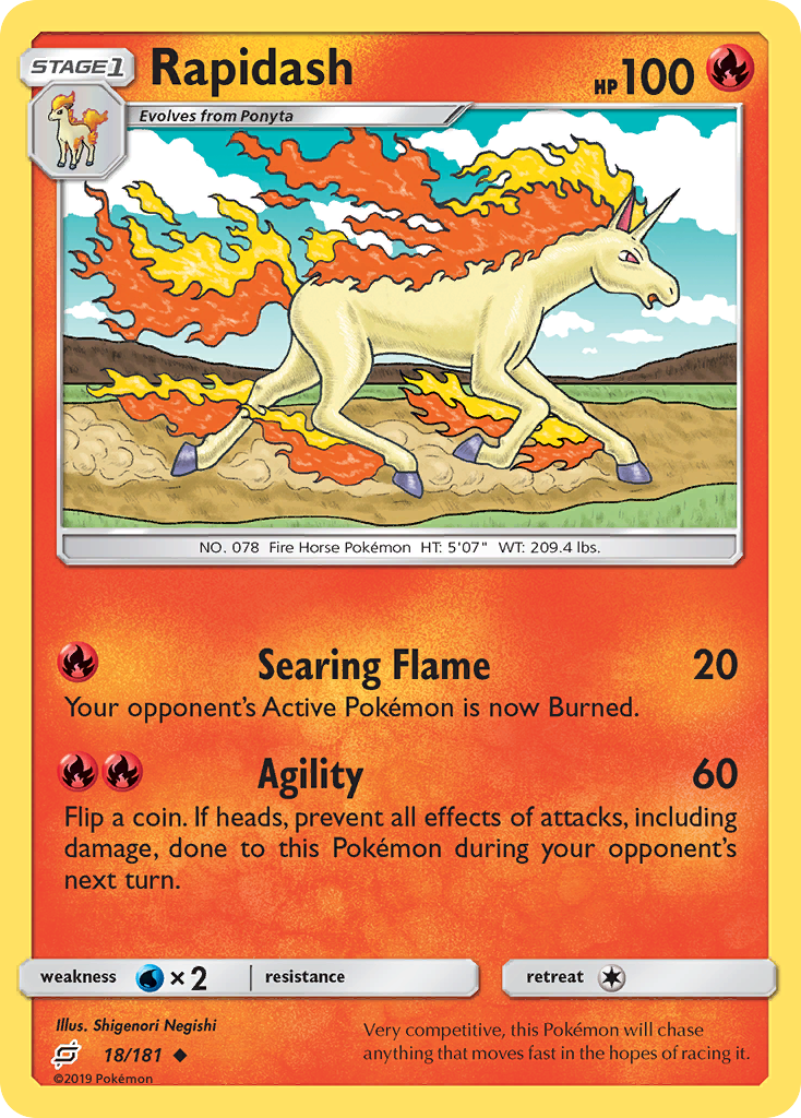 Rapidash 18/181 - Team Up - Game Nerdz