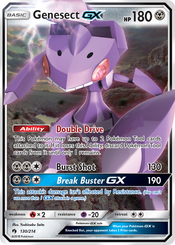Genesect-GX 130/214 - Lost Thunder Holofoil - Game Nerdz Genesect-GX 130/214 - Lost Thunder Holofoil - Game Nerdz