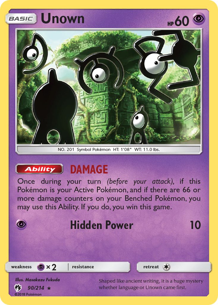 pokemon card unown Unown [C] (57/105) [Neo Destiny 1st Edition]