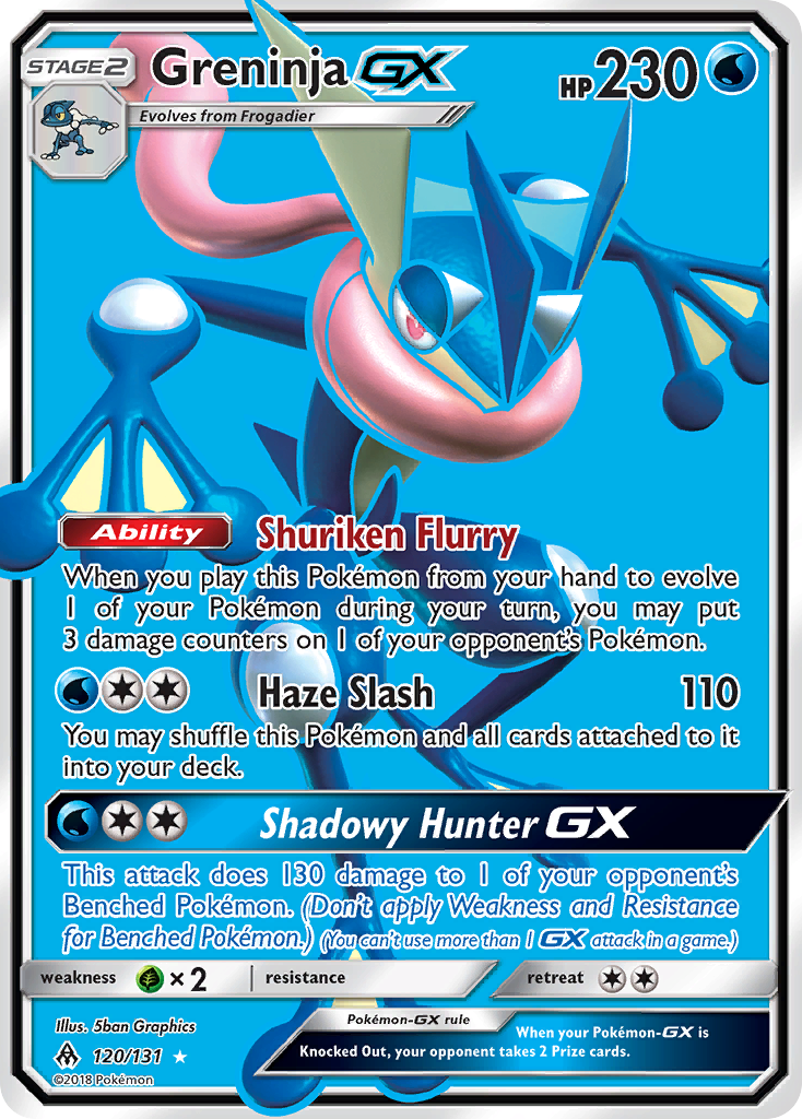 Greninja-GX 120/131 - Forbidden Light Holofoil - Game Nerdz