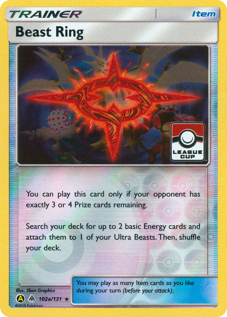 beast ring pokemon card 2018 Sun & Moon Forbidden Light Staff Alt Art #102a CGC 8.5 on Fanatics Collect Trainer Form Beast Ring 220/183 UR AS3a
