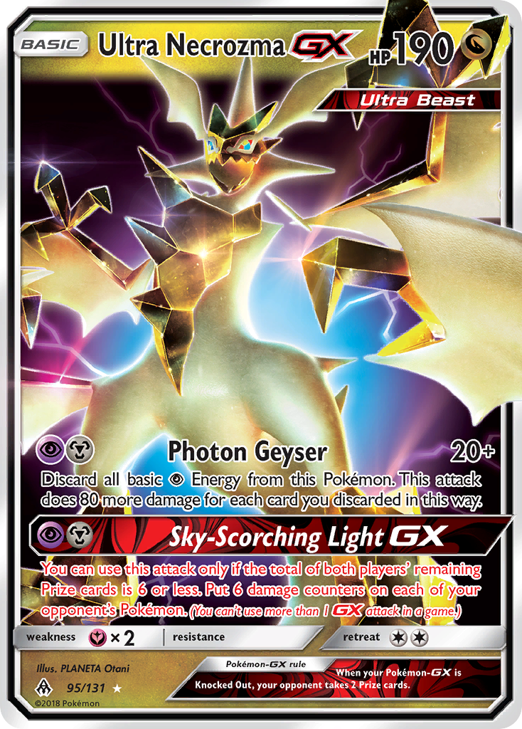 Ultra Necrozma-GX 95/131 - Forbidden Light Holofoil - Game Nerdz