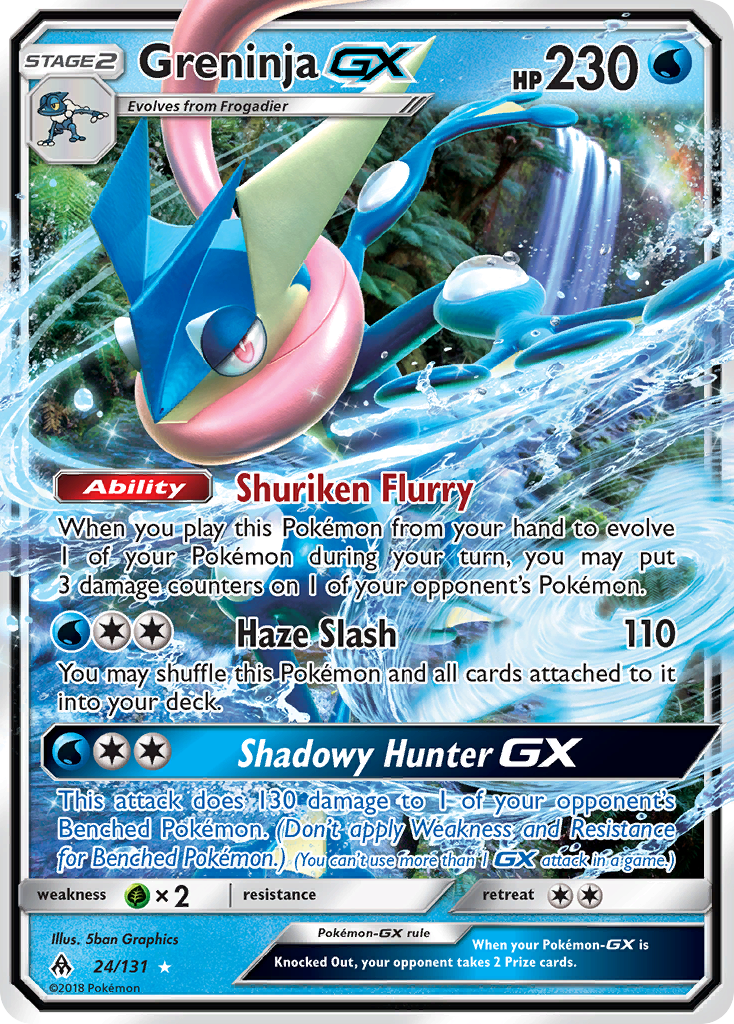 Greninja-GX 24/131 - Forbidden Light Holofoil - Game Nerdz