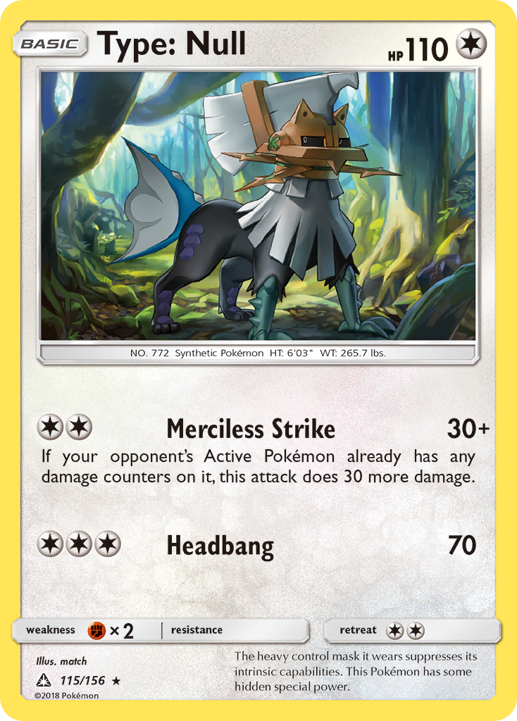 Type: Null 115/156 - Ultra Prism Reverse Holofoil - Game Nerdz