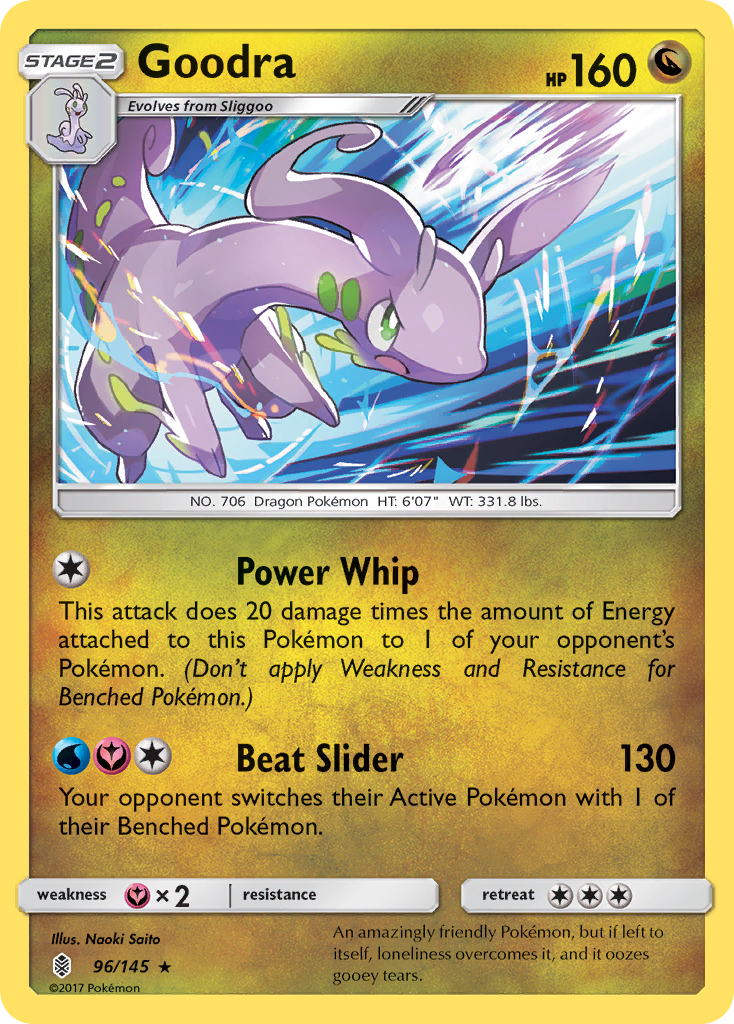 Goodra 96/145 - Guardians Rising Holofoil - Game Nerdz Goodra 96/145 - Guardians Rising Holofoil - Game Nerdz