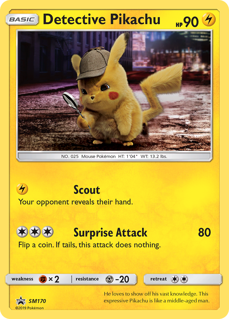 pokemon detective pikachu tcg cards 4 Packs Movie Promo, 8 Holo Foil : Toys & Games Weakness Fighting 2 Resistance None None Retreat Cost Pokemon TCG: Detective Pikachu Case
