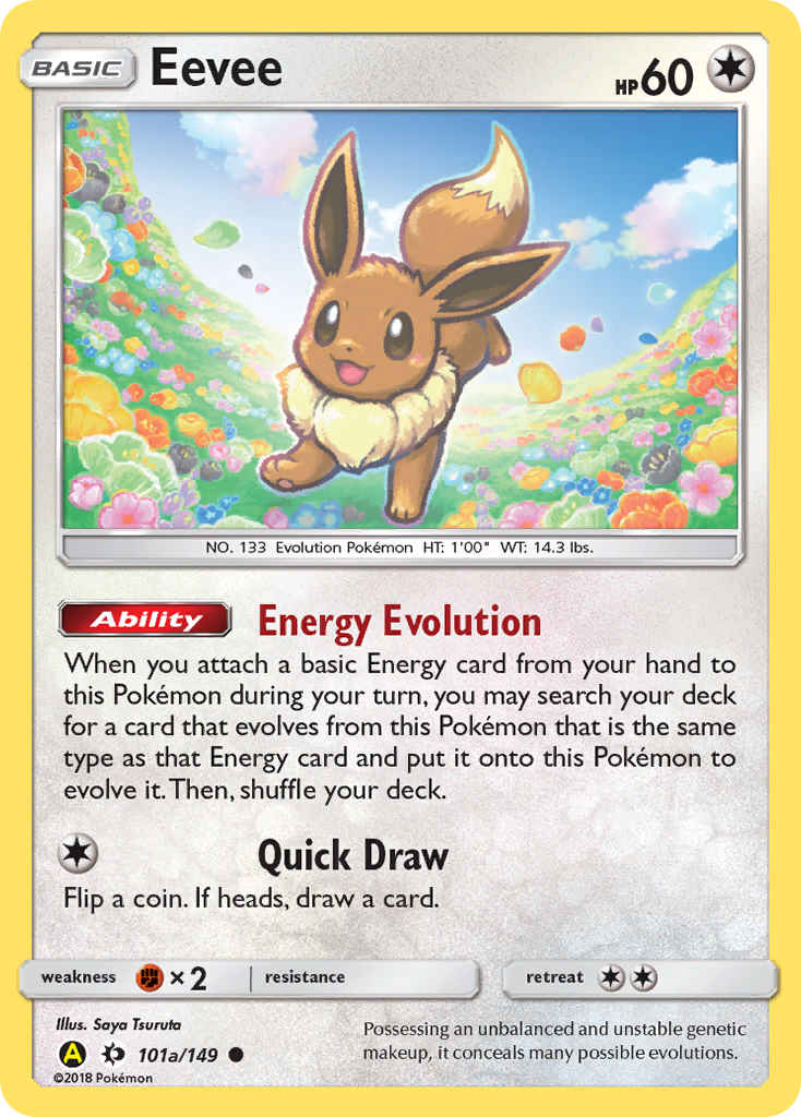 Eevee 101a/149 - Sun Moon Holofoil - Game Nerdz