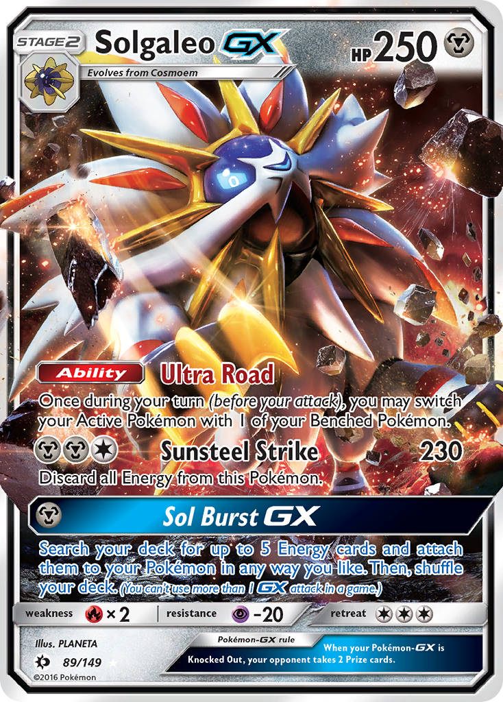 pokemon sun and moon gold cards & (SM1) Booster Pack you cant play this card.) Search your deck for a Pokemon Full Art/Tapu Lele GX (SV94)