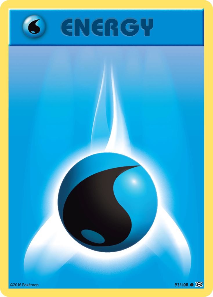 Water Energy 093/108 - XY Evolutions Reverse Holofoil Water Energy 093/108 - XY Evolutions Reverse Holofoil