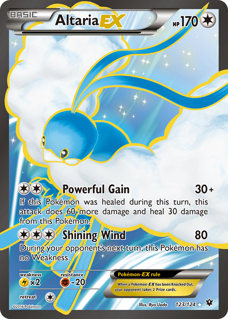 altaria pokemon card value - RC24/RC32 Holo Rare Evolves from Swablu Type Altaria-EX 123/124 - Fates Collide