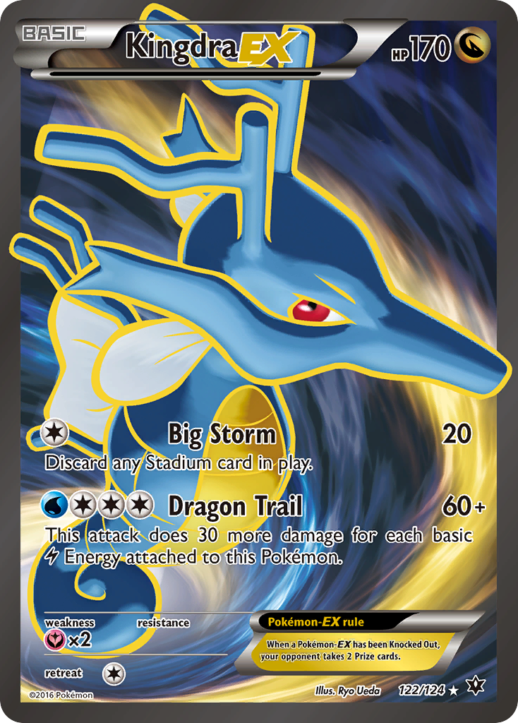 Kingdra-EX 122/124 - Fates Collide Holofoil - Game Nerdz