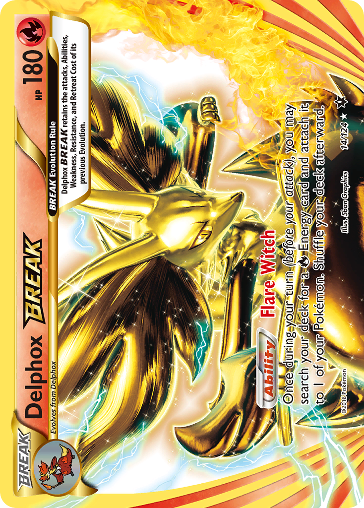pokemon card delphox Delphox EX XY19 Holo Ultra Rare Black Star Promo Pokemon Card Near Min