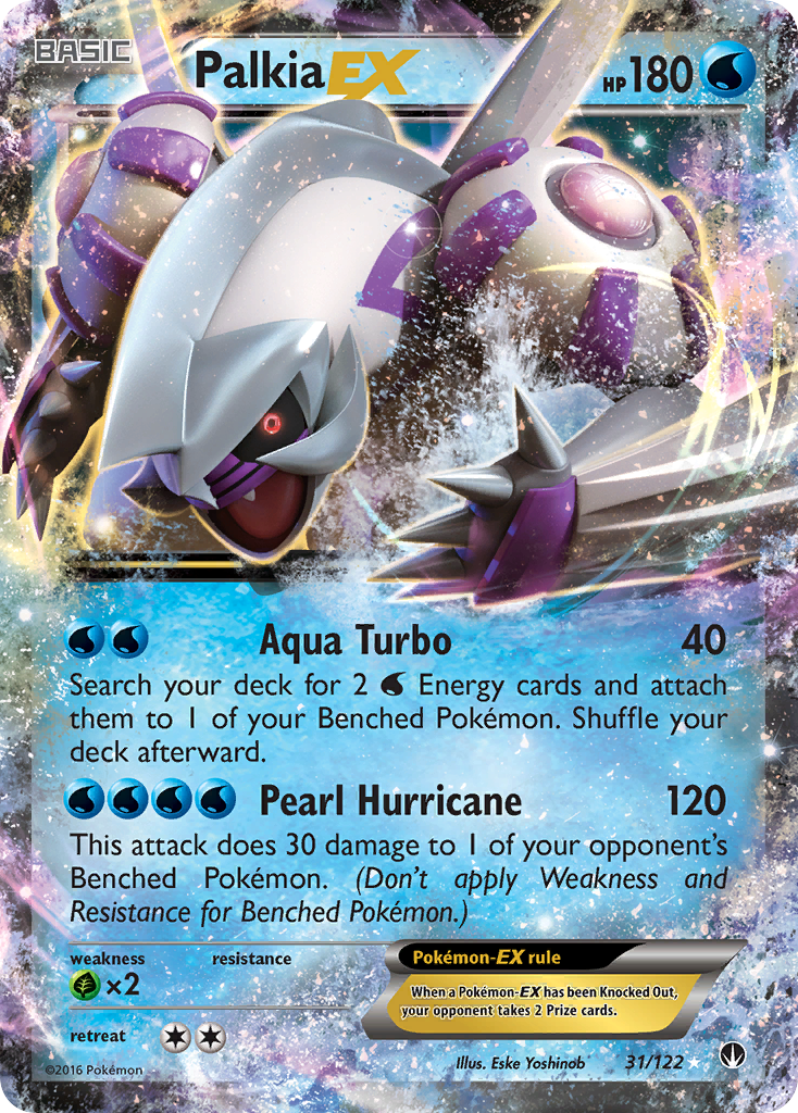 palkia ex 31/122 breakpoint rare holo ex mint pokemon card (31/122) [XY: BREAKpoint] 1x Palkia-EX - 31/122 -