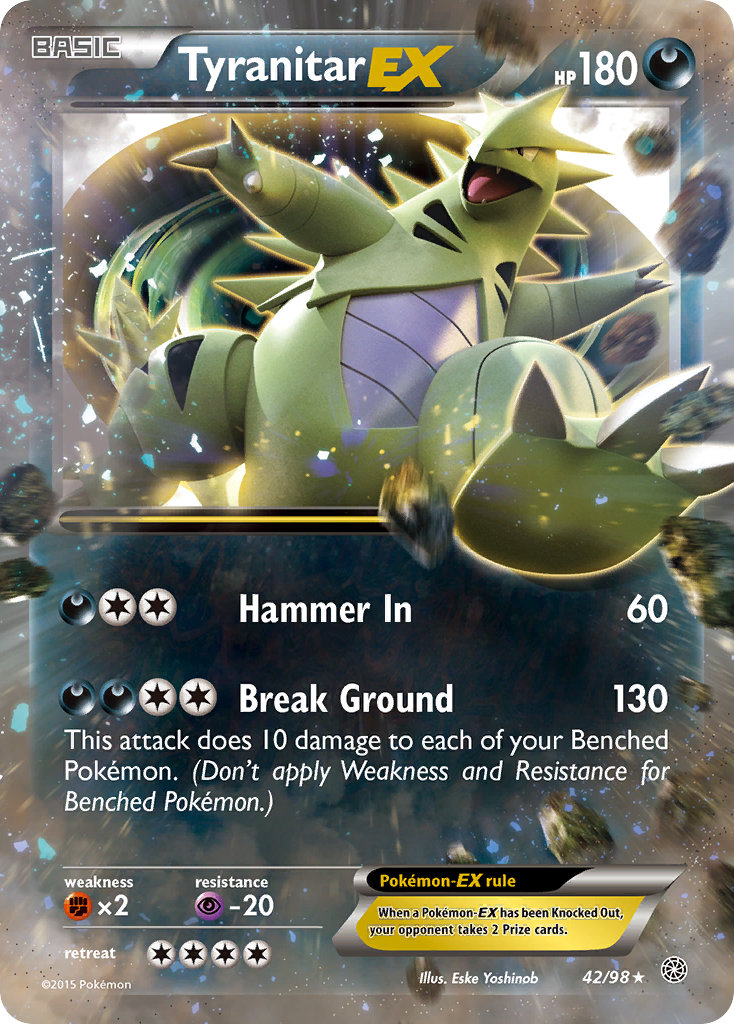 Tyranitar-EX 42/98 - Ancient Origins Holofoil - Game Nerdz