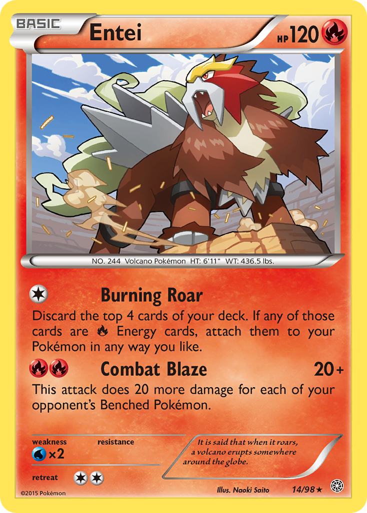 first edition entei pokemon card Entei 14/98 - Ancient Origins