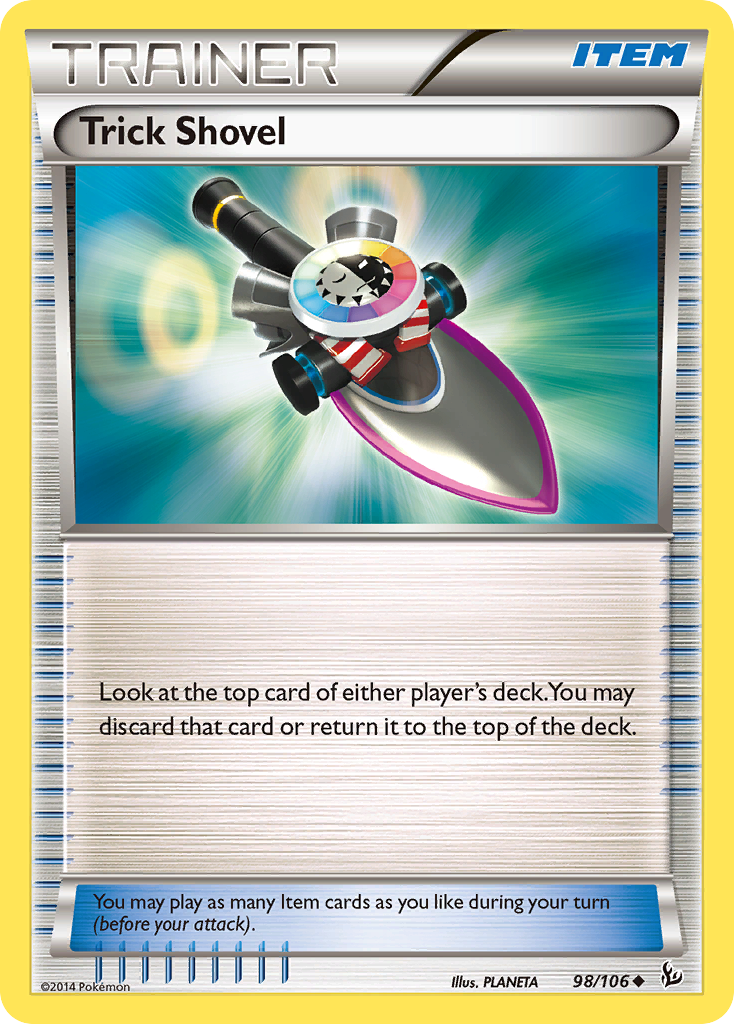 Trick Shovel 98/106 - Flashfire Reverse Holofoil - Game Nerdz
