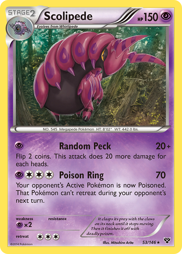 Scolipede 53/146 - XY - Game Nerdz