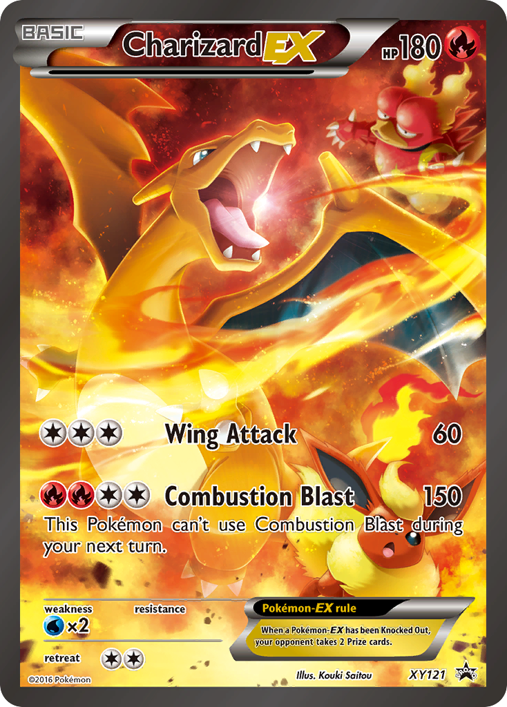 Charizard-EX XY121/211 - XY Black Star Promos Holofoil - Game Nerdz