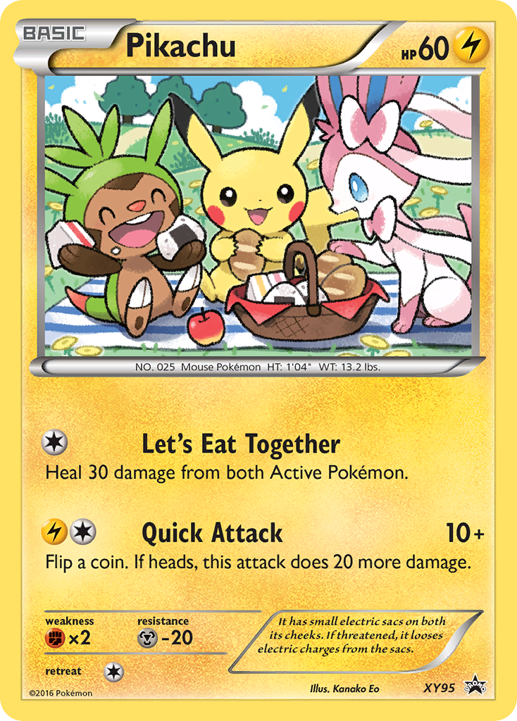 Pikachu XY95/211 - XY Black Star Promos Holofoil - Game Nerdz