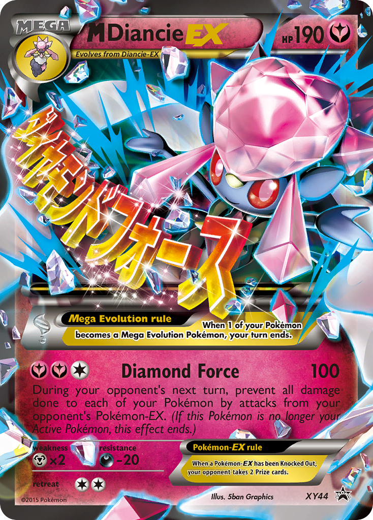 pokemon ex cards xy M Diancie-EX XY44/211 - Black Star Promos Holofoil Evolutions Singles Top 30 Most Expensive Pokemon