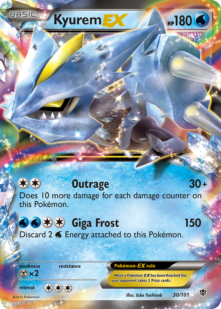 pokemon card kyurem Kyurem EX (44/113) [Black & White: Legendary Treasures]