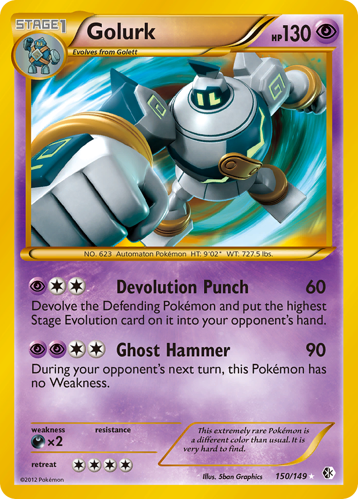 golurk pokemon card value V (Full Art) - SWSH07: Evolving Skies [ULTRA RARE] Colorless Golurk Hammer (120) Weakness Darkness 2 Resistance Fighting Pokemon Card - XY: Furious
