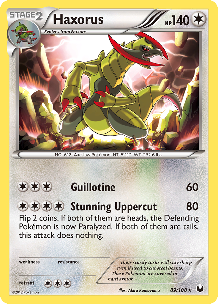 Haxorus 89/108 - Dark Explorers Holofoil - Game Nerdz