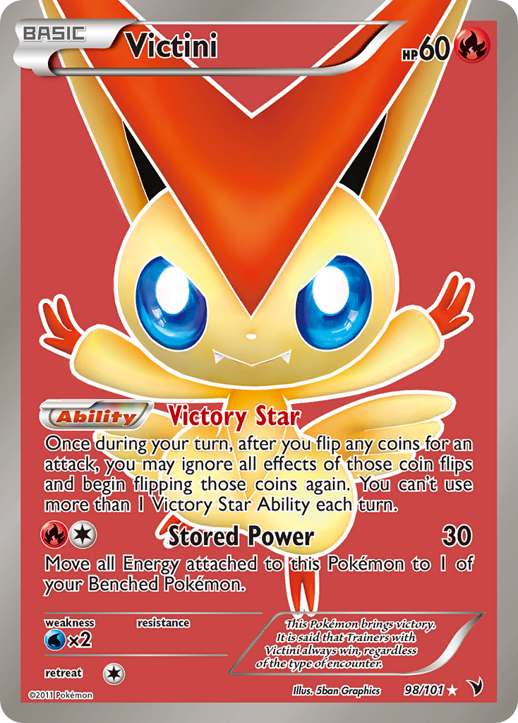 Victini 98/101 - Noble Victories Holofoil - Game Nerdz