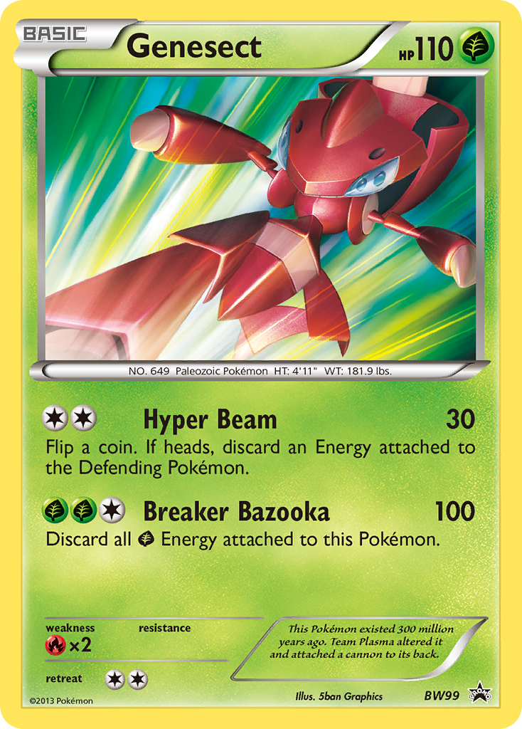 Genesect BW99/101 - BW Black Star Promos Holofoil - Game Nerdz
