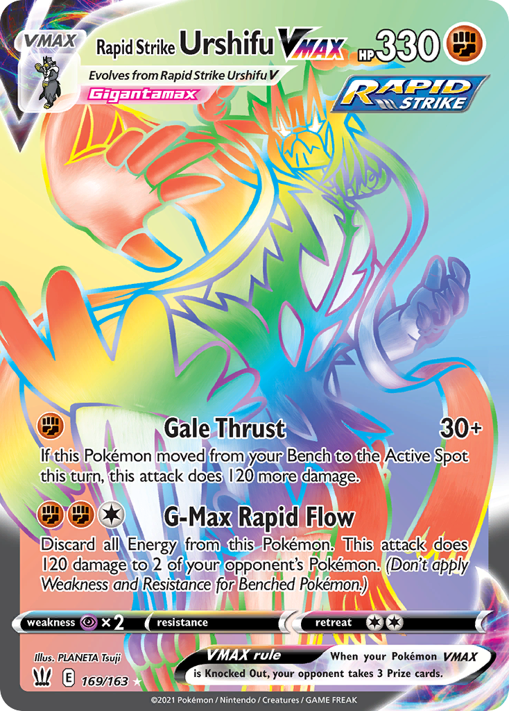 Rapid Strike Urshifu VMAX 169/163 - Battle Styles Holofoil - Game Nerdz