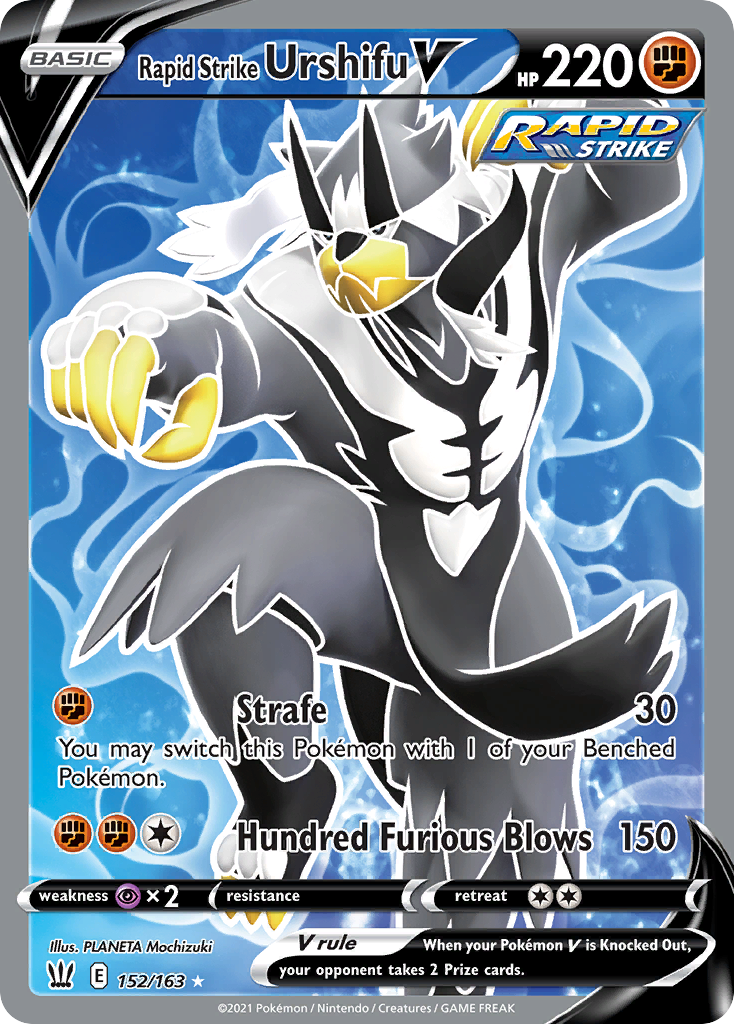 Rapid Strike Urshifu V 152/163 - Battle Styles Holofoil - Game Nerdz Rapid Strike Urshifu V 152/163 - Battle Styles Holofoil - Game Nerdz