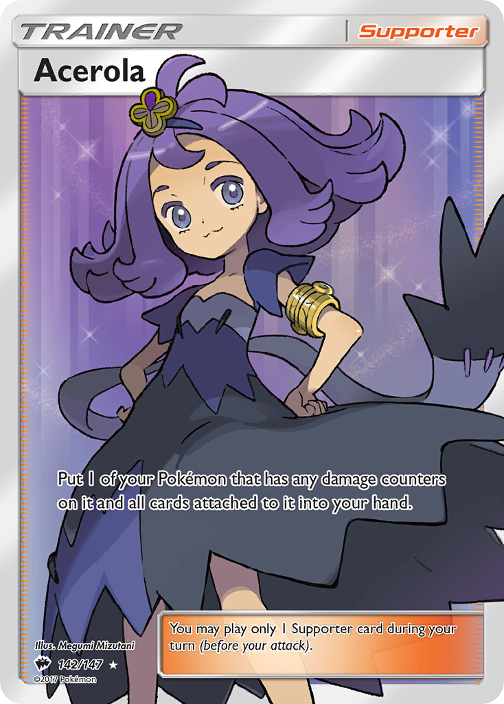 Acerola 142/147 - Burning Shadows Holofoil - Game Nerdz