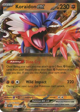 how much is the koraidon pokemon card worth Koraidon EX - Scarlet & Violet - SVIen Pokmon card 254/198