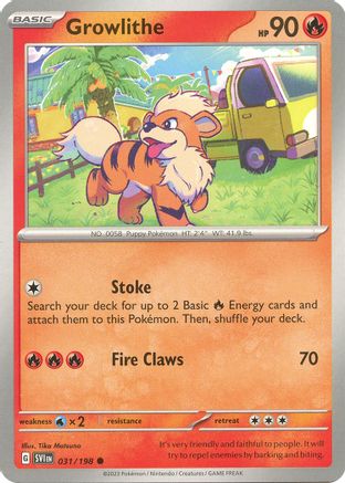 pokemon set with 198 cards Judge 176/198 - Scarlet & Violet - Trainer x4 Card your opponent takes 2 Prize cards. Growlithe - 031/198 31 -