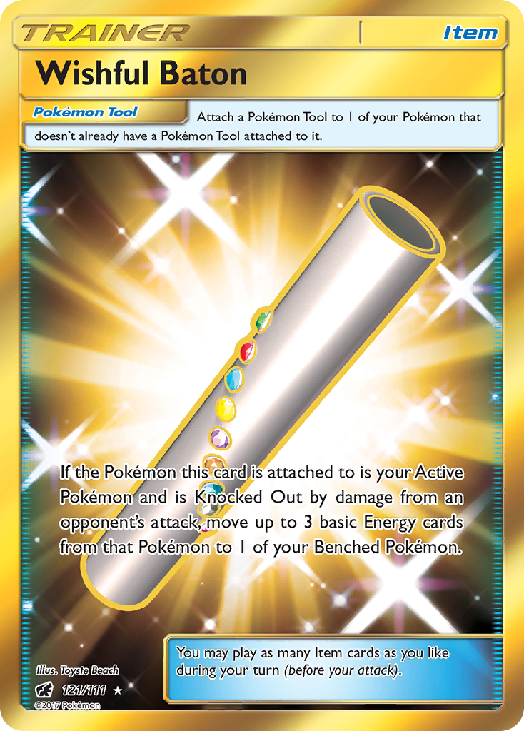 Wishful Baton 121/111 - Crimson Invasion Holofoil - Game Nerdz