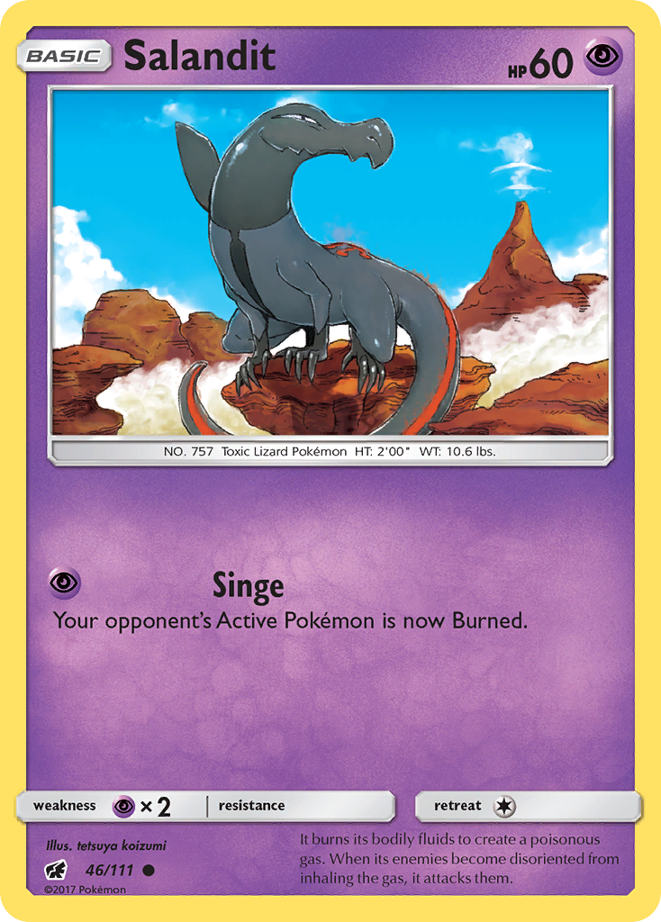 pokemon card salandit - 023/142 - Stellar Crown shuffle your deck Pokemon TCG - SM12a -
