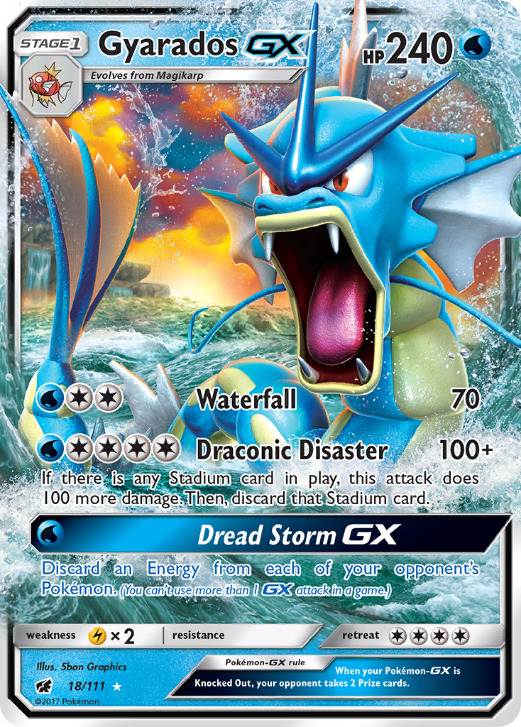 Gyarados-GX 18/111 - Crimson Invasion Holofoil - Game Nerdz