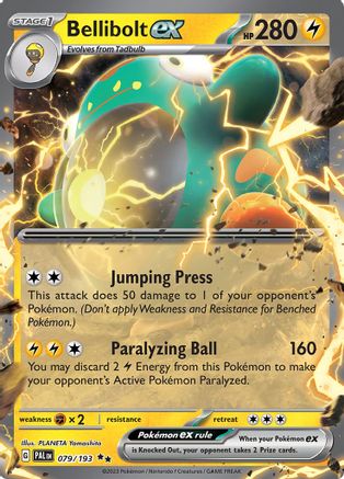 Bellibolt ex - 079/193 79 - SV02 Paldea Evolved Holofoil - Game Nerdz