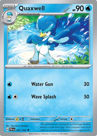 Quaxwell - 051/193 51 - SV02 Paldea Evolved - Game Nerdz